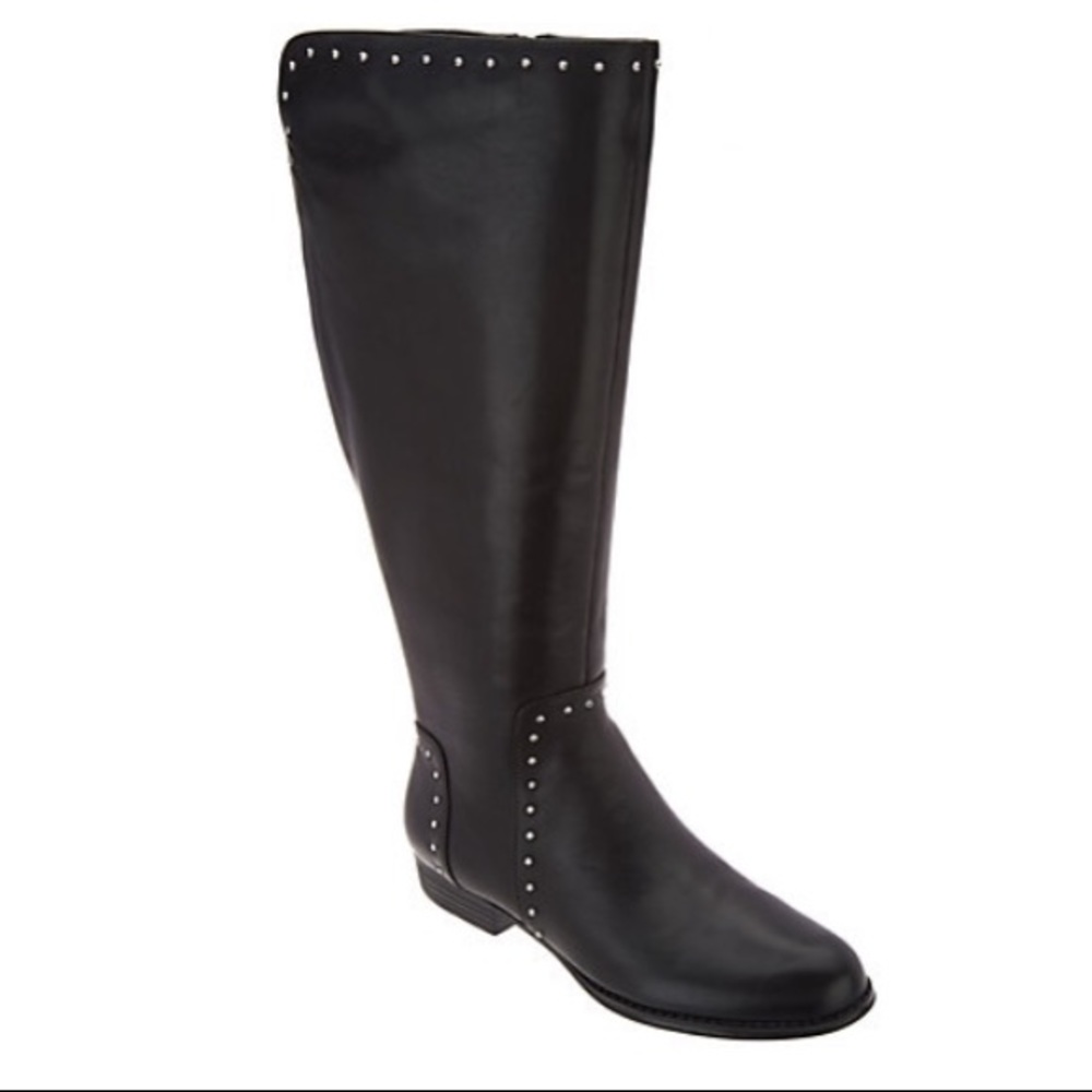 🦋 NWOT Isaac Mizrahi Wide Calf Riding Boots